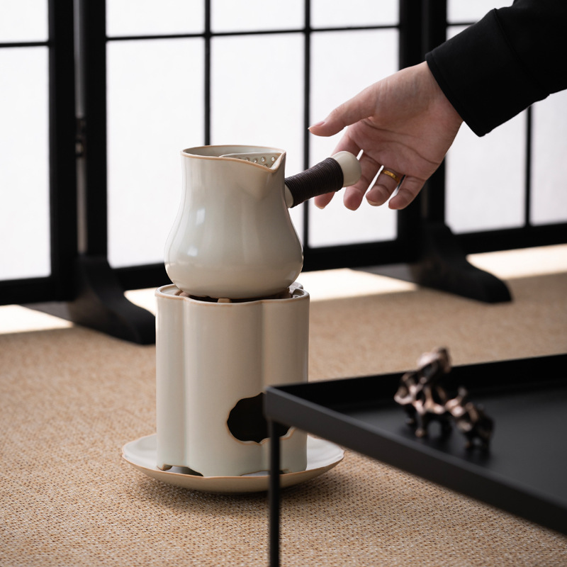 Japanese outdoors household Firepot Tea pot Tea making facilities ceramics teapot Carbon furnace Tea furnace suit