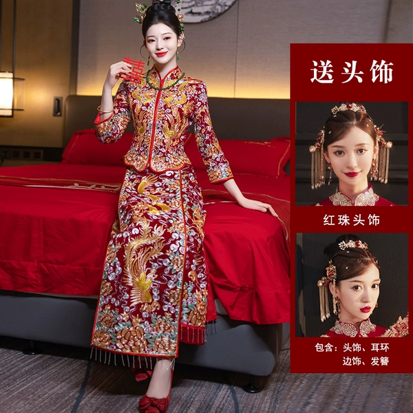 Caihuang [velvet style] (free red bead headdress)