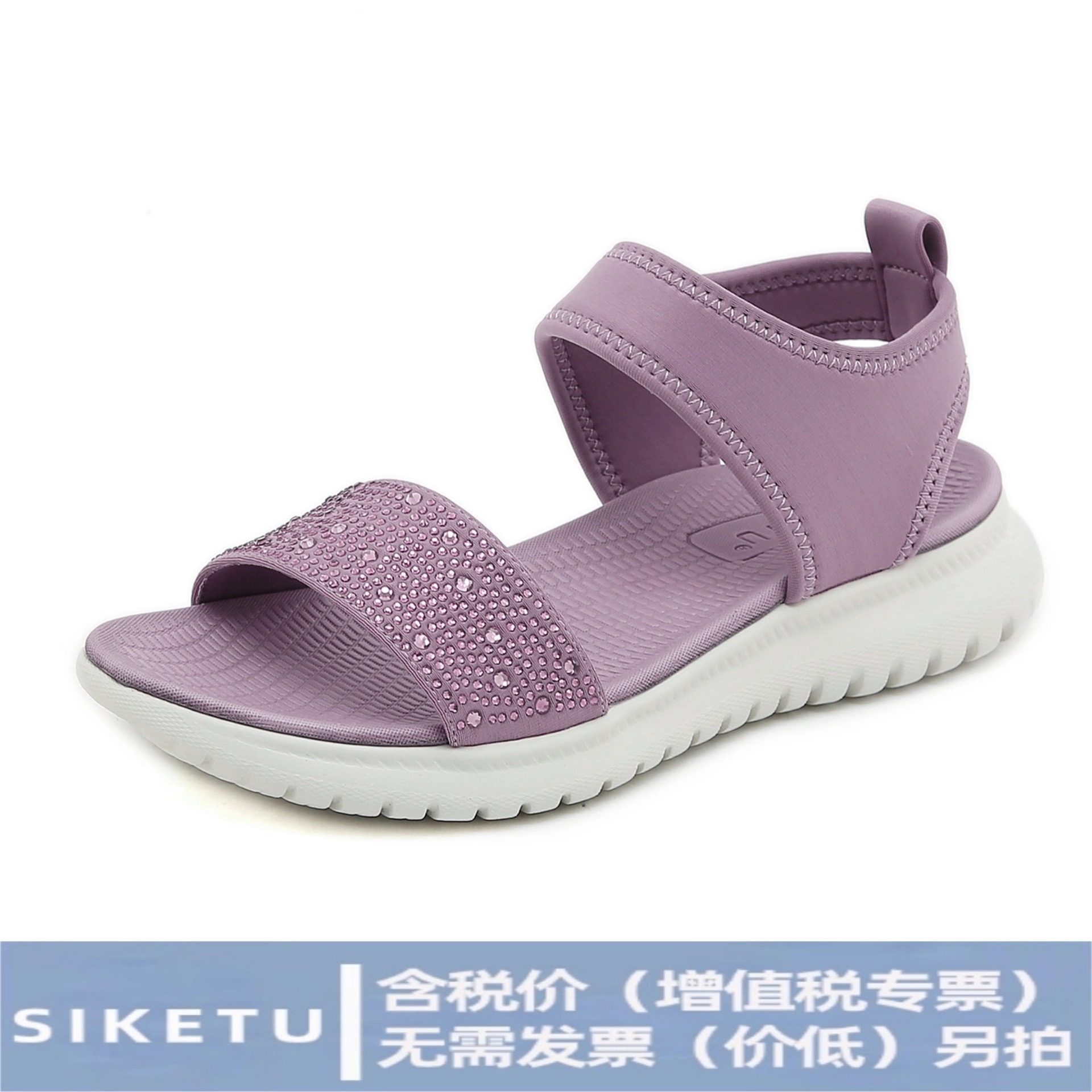 (Oferta especial, no se reabastecerá) 1109-A3 Sandalias de verano para mujer, sandalias deportivas con pedrería para mujer