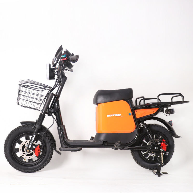 Electric Scooter with Long Range for Food Delivery Rental, Heavy-Duty Two-Wheeler, Important Export Custom Electric Bicycle