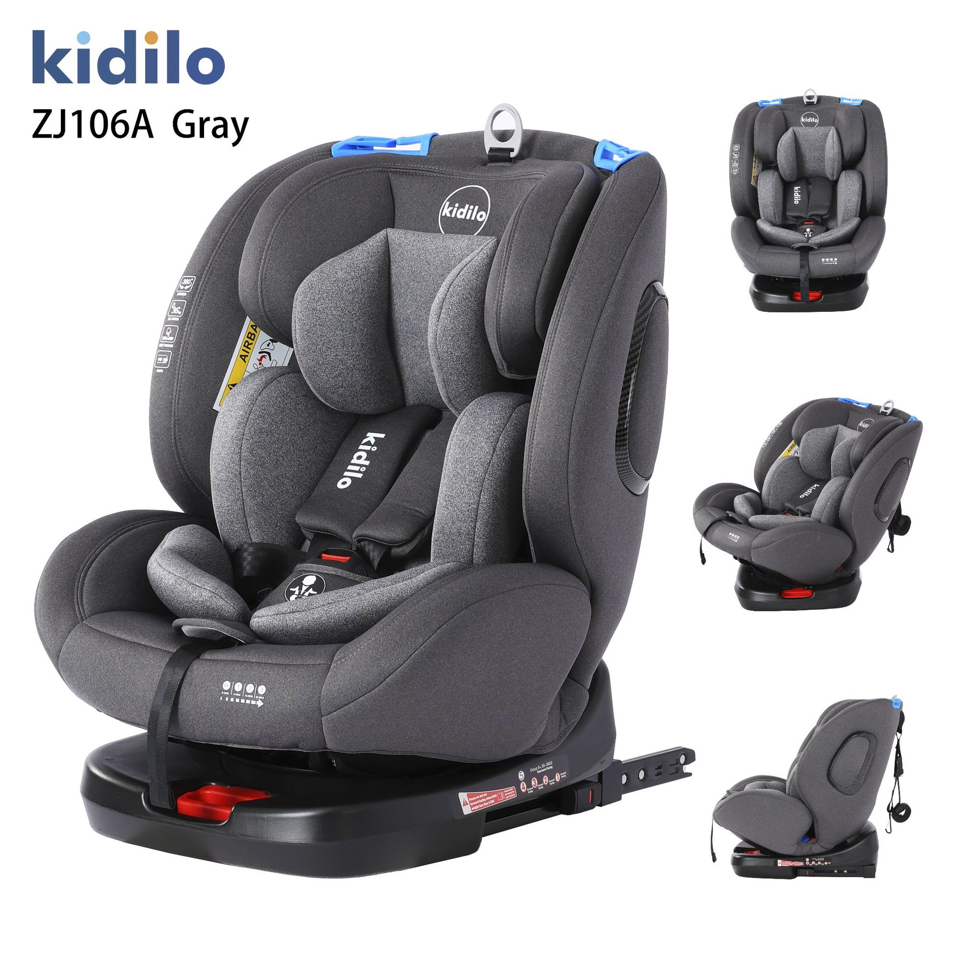 Kidilo Kidsren's Car Safety Seat 0-2 Years Old Newborn Baby 360 ° Swivel Car Seat