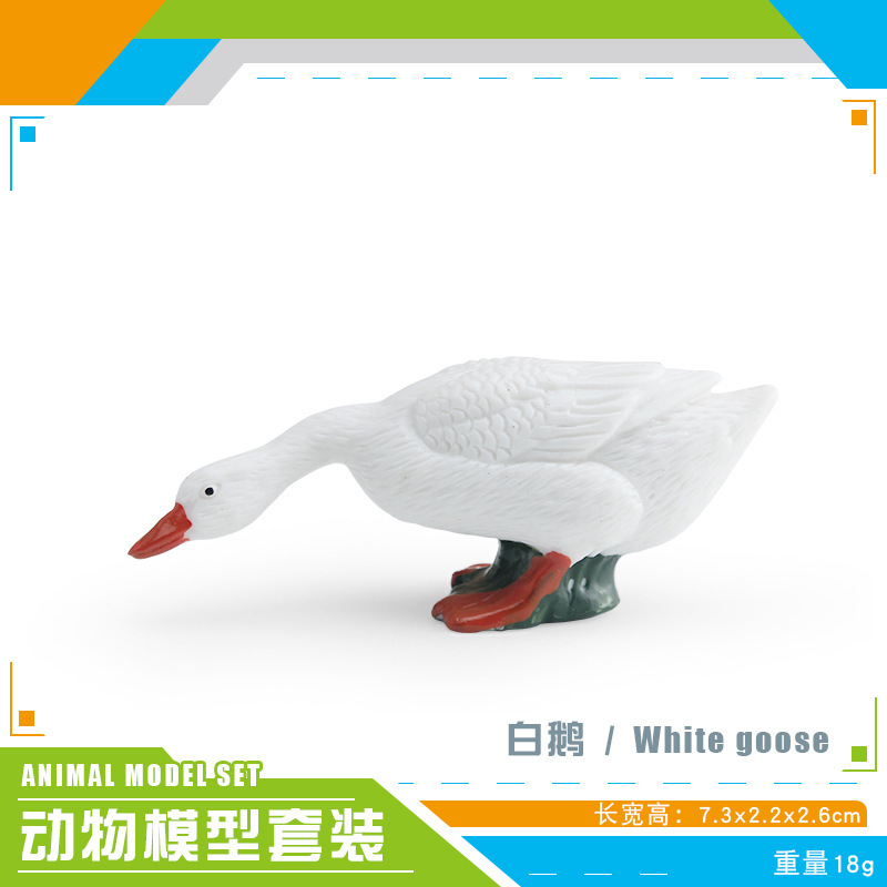 Simulación transfronteriza verruga nariz cisne cisne negro pollos de gallina granja de pollo de corral modelo de decoración ornamentos estáticos
