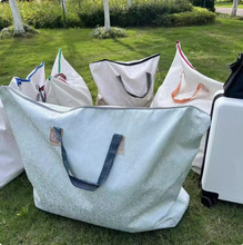 Extra-large Thickened Moving Bag Quilt Storage Bag Luggage Bag Cloth Bag High Color Value Hand Carrying Out Students