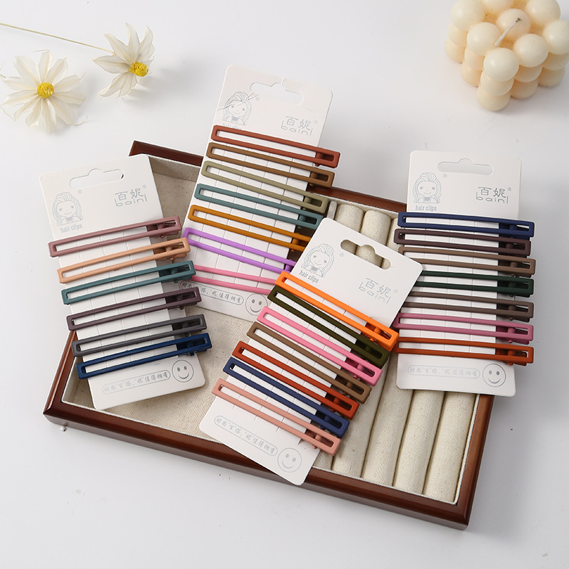 2023 Summer new candy color hairpin multiple styles can choose women's sweet hair accessories broken hairpin can be Wholesale