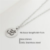 Necklace hip-hop style stainless steel, pendant, universal hair accessory, European style, simple and elegant design