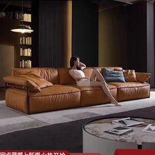 意式布艺沙发免洗科技布北欧小户型客厅慵懒风羽绒baxter超软沙发