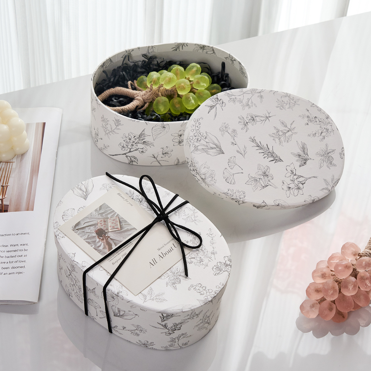 万圣节伴手礼礼盒葡萄手工皂礼盒圣诞节礼盒葡萄香皂礼盒牛皮纸盒