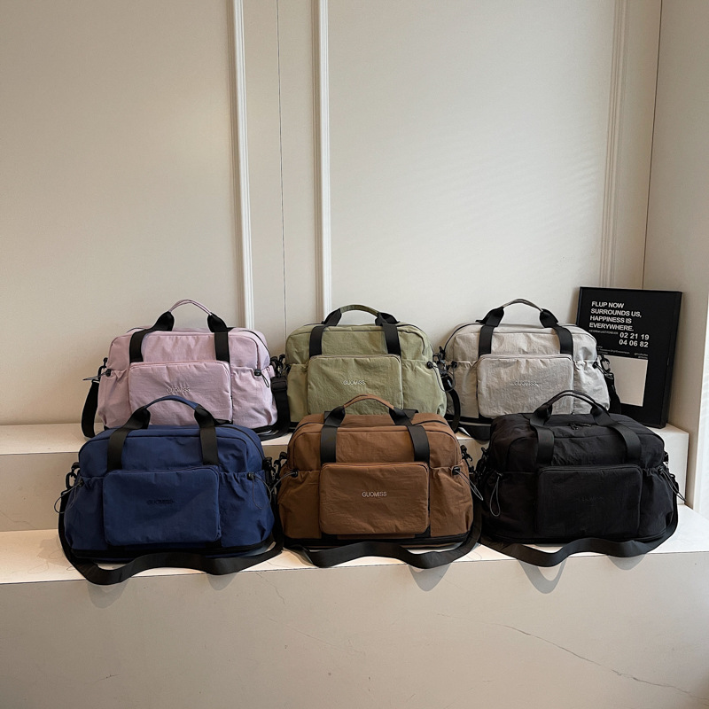 Nueva bolsa de viaje plegable de gran capacidad separación seca y húmeda bolsa deportiva de fitness bolsa de viaje portátil en espera de producción bolsa de mano