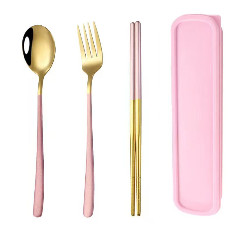 핑크 골드-한국식 휴대용