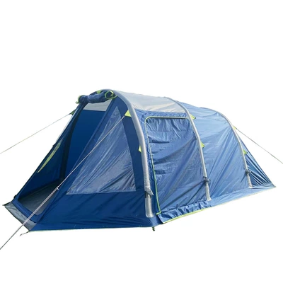 Outdoor camping tent rainproof free double deck 4 person one room one hall inflatable camping tent (Çadırlar) - blue-3-4-people