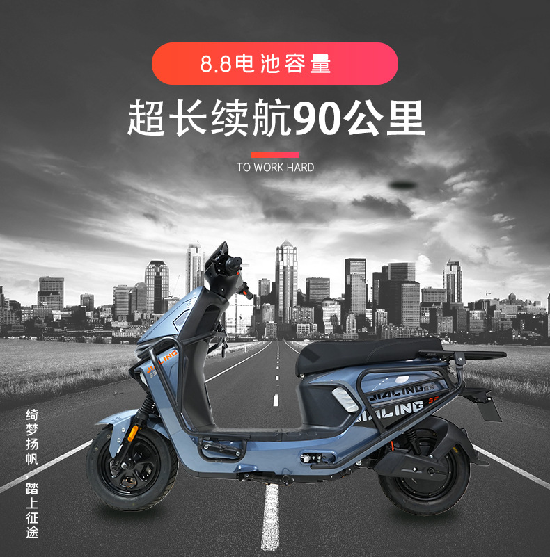 New Two-Wheel Adult Electric Scooter High Power Long Range