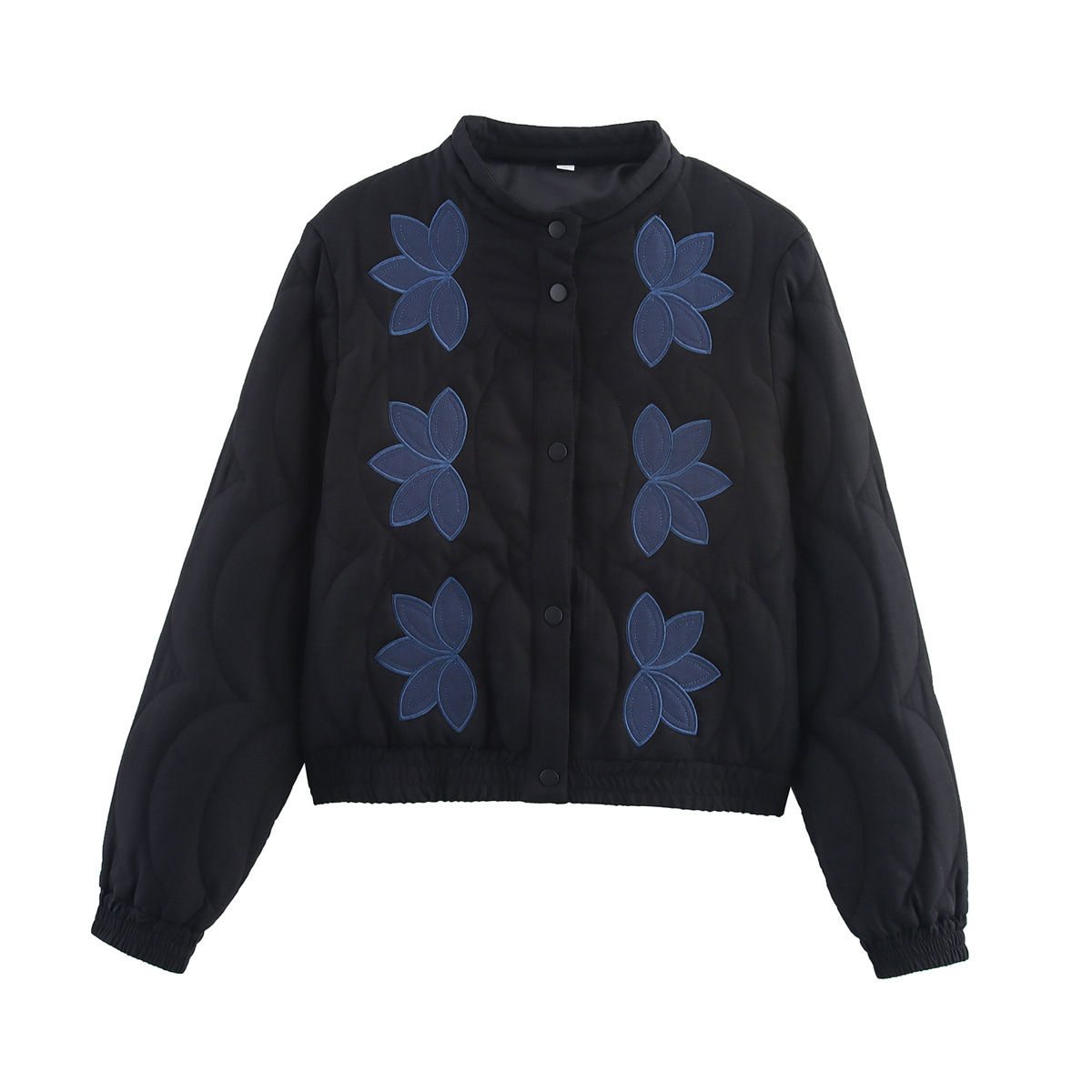 ZAZA hecho por sí mismo estilo europeo al por mayor ropa de mujer de moda temperamento de 5 colores posicionamiento de algodón bordado chaqueta de algodón image 4