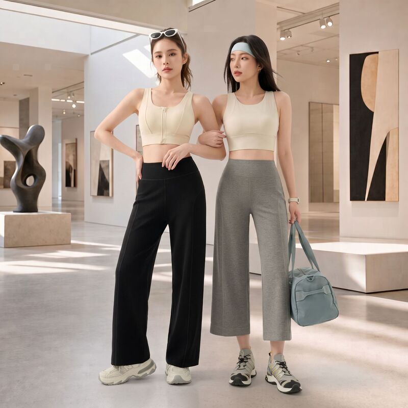 Lyocell Wide-Leg Pants for Women, High-Waisted Casual Sports Pants, Lyocell Split Design, Flattering for Petite Figures, Slimming, Versatile, Wholesale Lyocell Wide-Leg Pants for Women, High-Waisted Casual Sports Pants, Lyocell Split Design, Flattering for Petite Figures, Slimming, Versatile, Wholesale