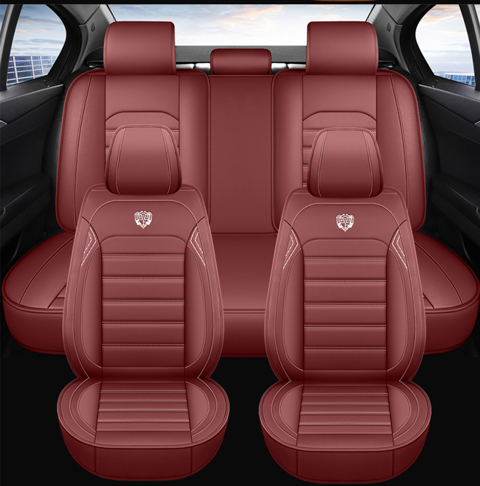 Cross-Border Amazon Car Seat Cushion, All-Season, Full Leather, Fully Covered, Wear-Resistant, Breathable, Car Interior Seat Cushion Cover