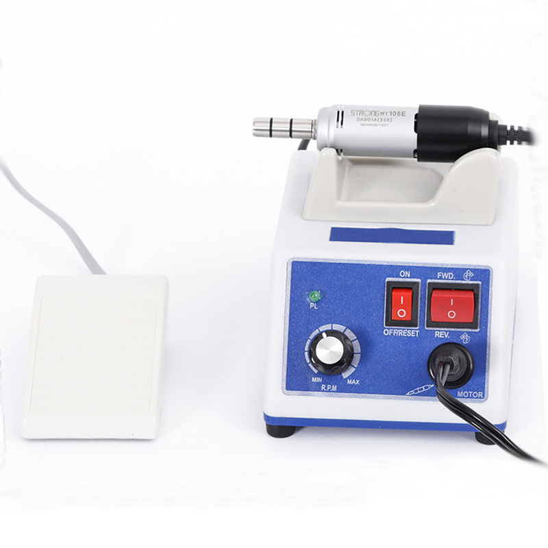 跨境小型电动N3齿科打磨机108E机头美甲义齿抛光直弯机35000