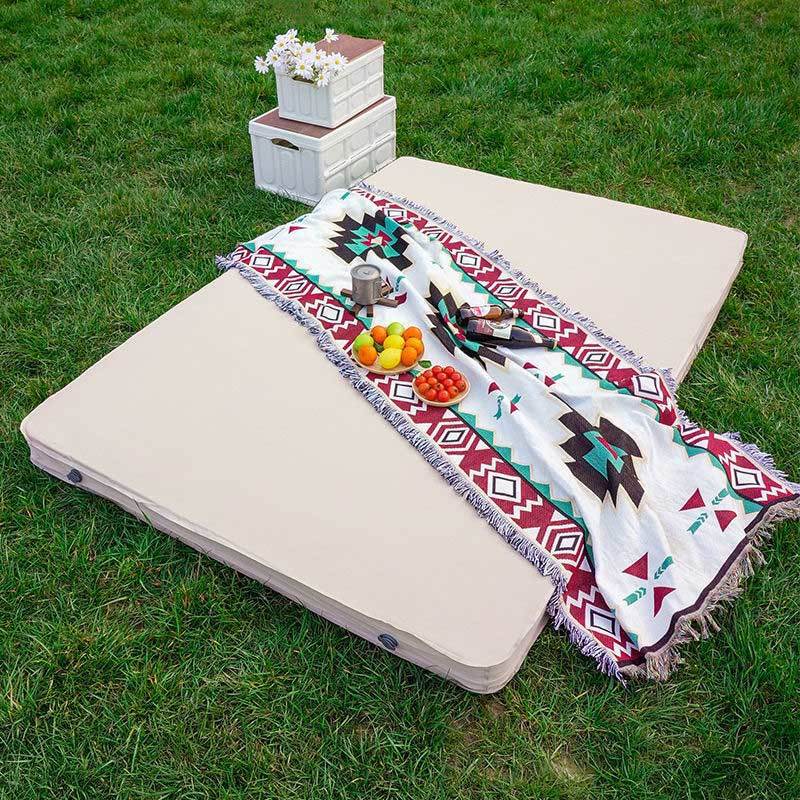 露营床垫自动充气床海绵加厚气垫打地铺单双人帐篷折叠垫户外睡垫