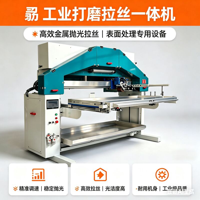 Dual-function explosion-proof grinding and wire drawing machine metal stainless steel deburring automatic wire drawing grinding and polishing all-in-one machine