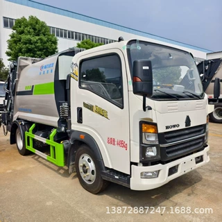 重汽豪沃6方压缩垃圾车 程力8吨压缩车 潍柴150超强动力垃圾车