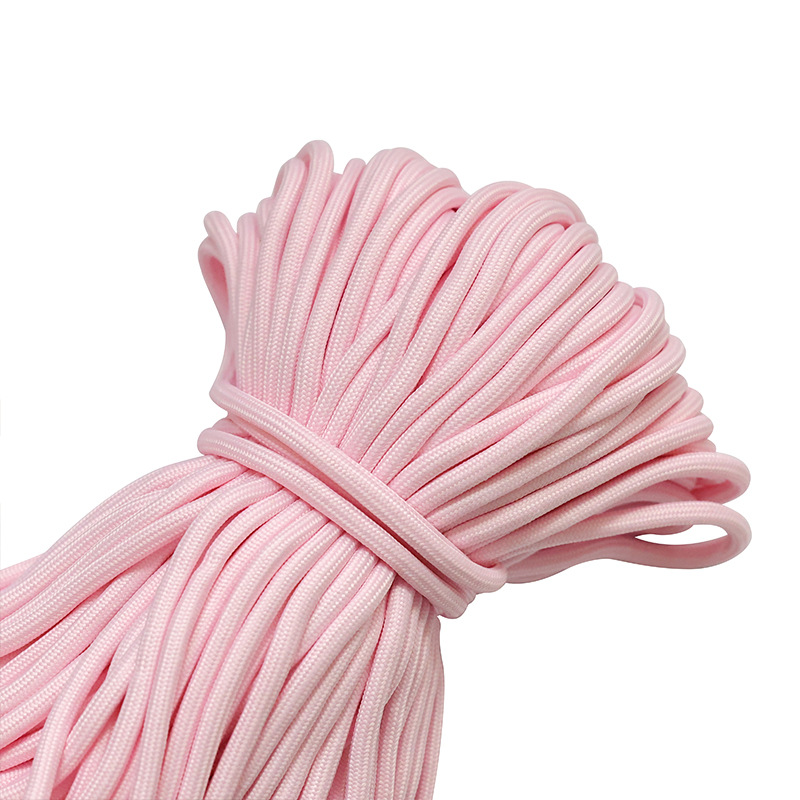 Cuerdas de poliéster coloridas de 5 mm cuerdas redondas cuerdas de agrupación resistentes al desgaste DIY cuerdas tejidas a mano colgante de llaver creativo