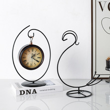 ins简约铁艺挂钩底座支架 金属工艺品桌面物件烛台摆件支架底座架