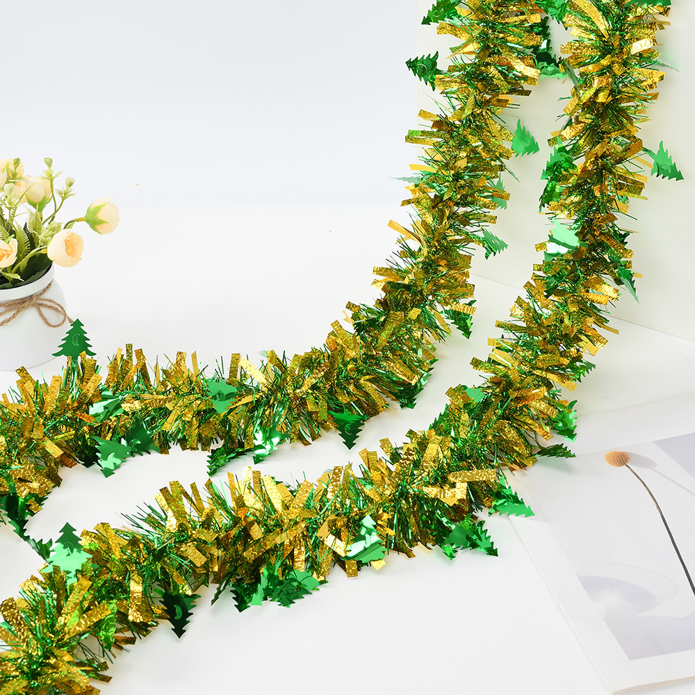 comercio exterior transfronterizo árbol de Navidad colgante de piedra espuma cifrado de color grueso decoración de Navidad tira de color dibujo de flores