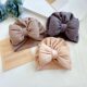 Cross-border Newborn Baby Fetal Cap Knitted Elastic Multicolor Fresh Bow Baby Hat Fontanelle Protection