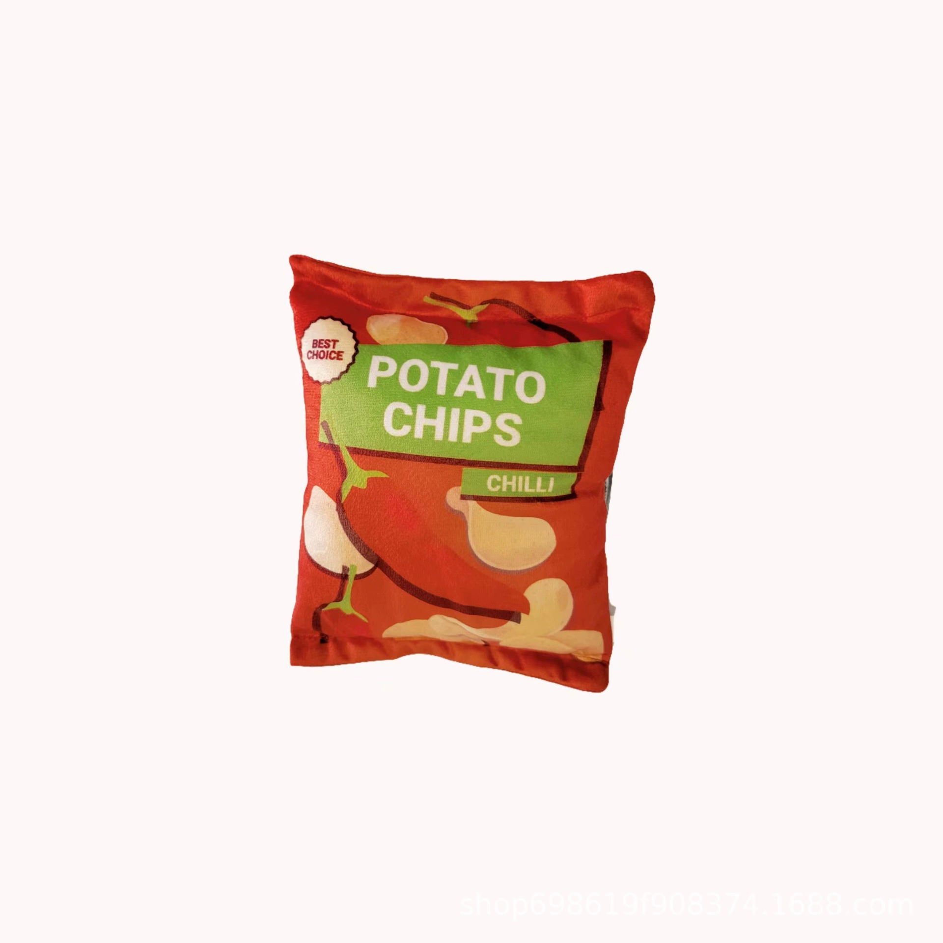 Toy, soft plush potato chips, (Physicals), pet, makes sounds