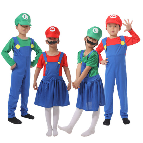 Halloween Super Mario Mario costume Louis cosplay stage performance clothes Mario costume