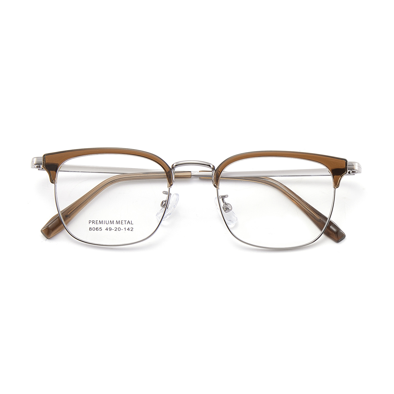 Espacio pupillar pequeño marco de ocio especial marco de cejas marco de gafas de aleación ajuste libre soporte de nariz suave Danyang gafas al por mayor