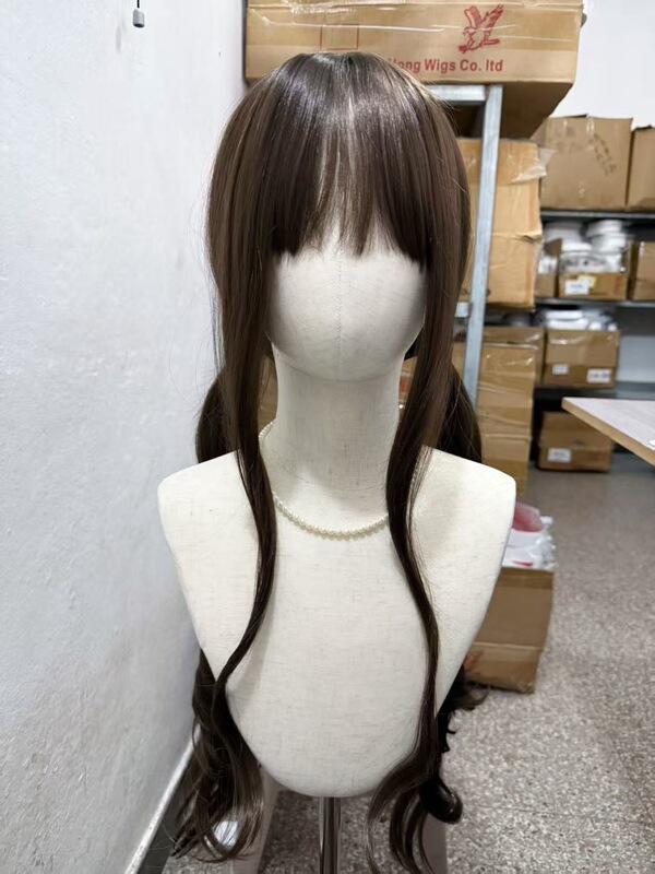 Lolita Wig Long Curly Hair Ponytail 85cm Jk Cute Natural Scalp Wig in Stock Cheap Women's Wig