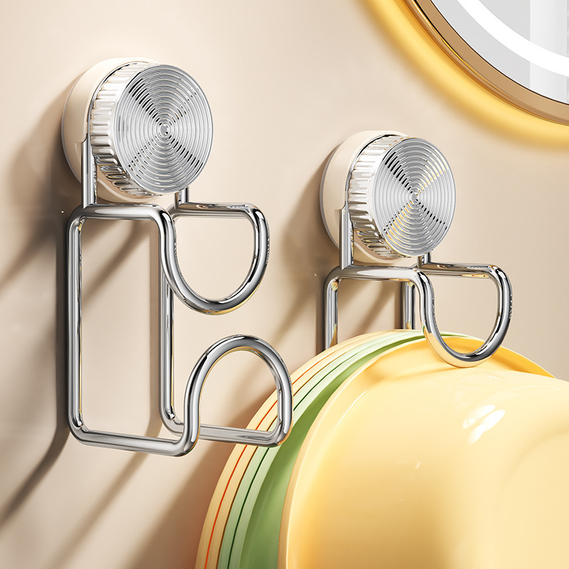 Suction Cup Iron Basin Hook Bathroom Toilet Basin Storage Rack Multi-Purpose Hook Punch-Free Wall Hanging Suction Cup Suction Cup Iron Basin Hook Bathroom Toilet Basin Storage Rack Multi-Purpose Hook Punch-Free Wall Hanging Suction Cup
