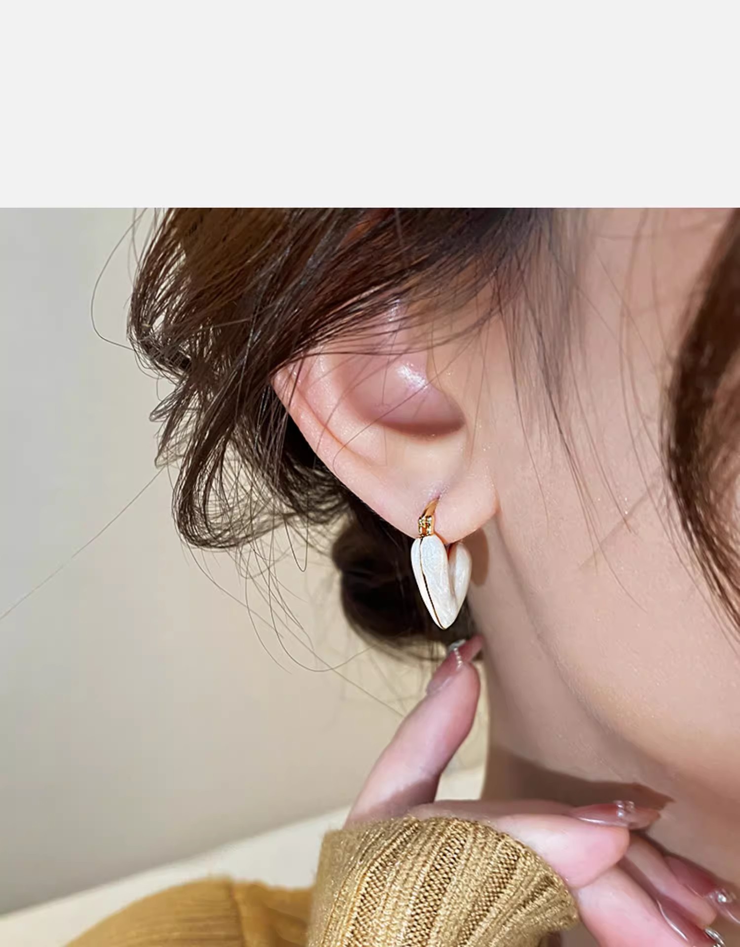 Blue Heart Earrings