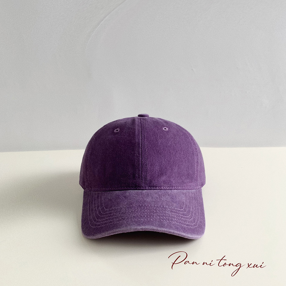 Gorras de béisbol unisex estilo coreano color sólido