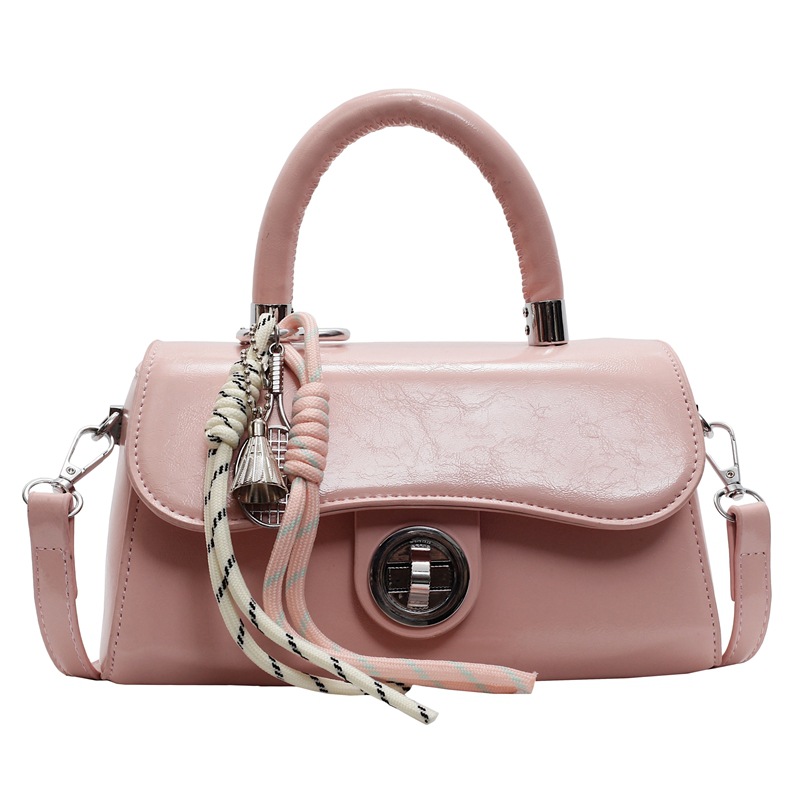 Bolso de mano popular de comercio exterior retro de piel de cera de aceite 2025 nuevo nicho de moda bolso de hombro bolso de moda universal