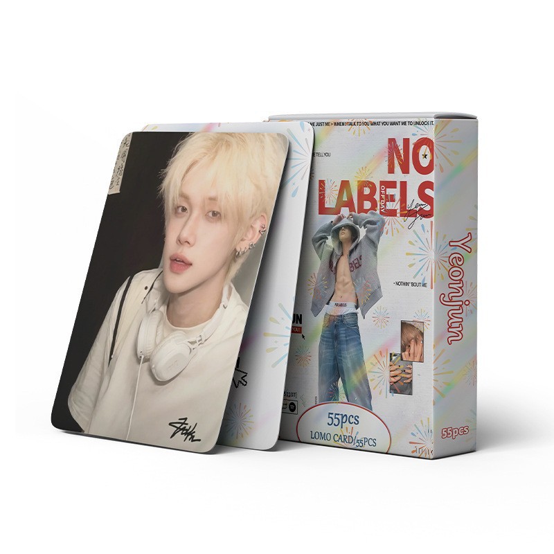 Cadena total, una gran cantidad de stock, 55 hojas de tinta BT SK IVE ATEEZ KPOP, estrellas coreanas alrededor de LOMO