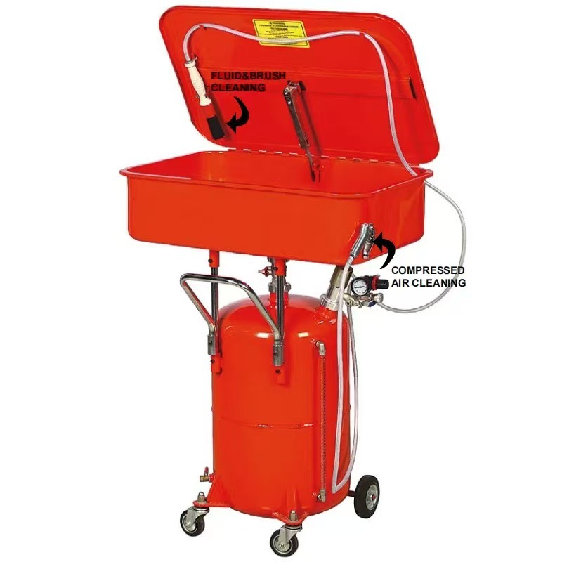 20加仑汽摩气动除油清洗机移动式发动机变速箱零部件拆解清洗机盆