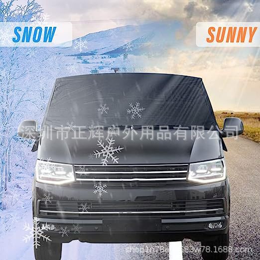 Cross-border VW T6 car front windshield cover heavy-duty front screen window sun shade windproof camping cover replacement