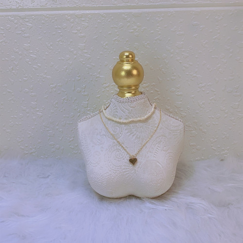 Jinxiao display white jewelry display display props necklace display model marble earring stand photo frame tray