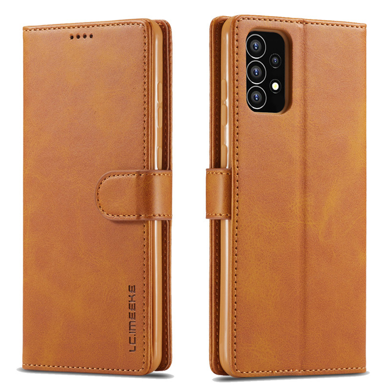 Suitable for Samsung A73 Mobile Phone Leather Case A36/A16 Mobile Phone Case A26/A56 Flip Cover Protective Cover Invisible Bracket