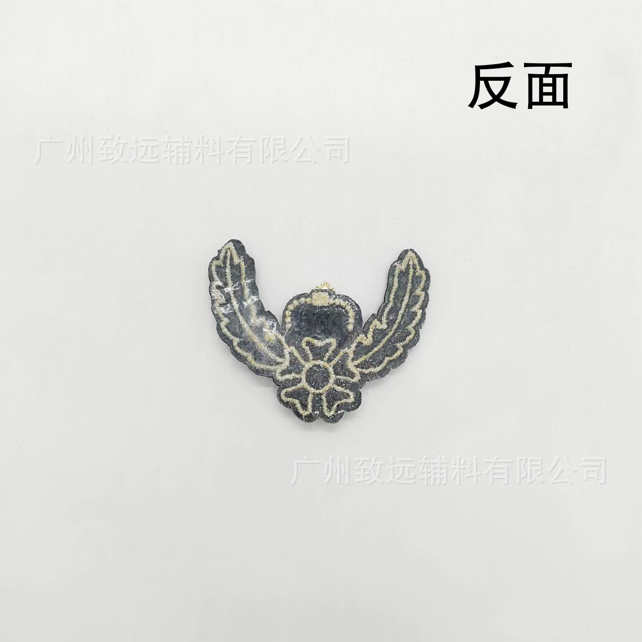 2023 nuevo bordado hecho a mano indio seda corona alas insignia joyería personalizada ropa zapatos y sombreros accesorios insignia image 3