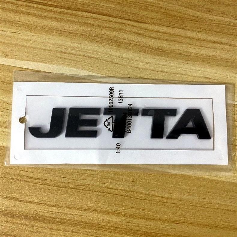 Volkswagen Jetta rear emblem, FAW-Volkswagen JETTA lettering, black warrior tail emblem, trunk sticker