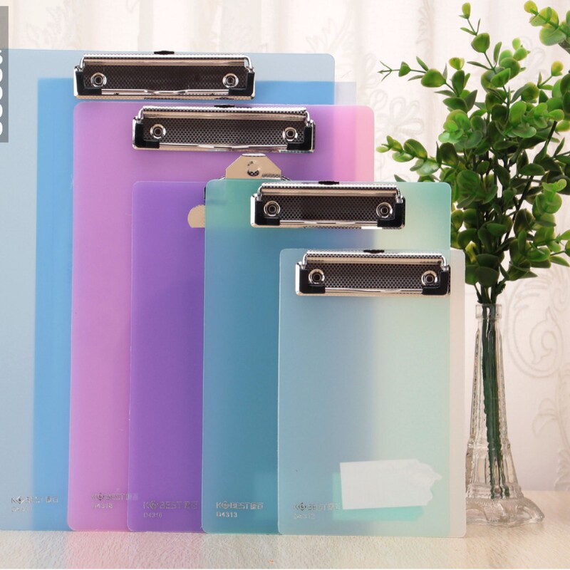 Kangbai Classic Pp File Strong Folder Translucent Writing Flat Smooth File Organizing Portable