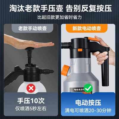 Portable car washer – Qìchē Foam Sprayer Rechargeable