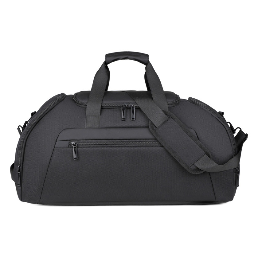 Travel Bag Large Capacity Backpack Independent Shoe Compartment Printed Logo Dry and Wet Separation Sports Bag Outdoor Fitness Bag