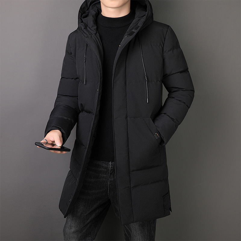 Long cotton-padded jacket men's plus size warm cotton-padded jacket winter coat thickened cotton-padded jacket new mid-length cotton-padded jacket for middle-aged men Long cotton-padded jacket men's plus size warm cotton-padded jacket winter coat thickened cotton-padded jacket new mid-length cotton-padded jacket for middle-aged men