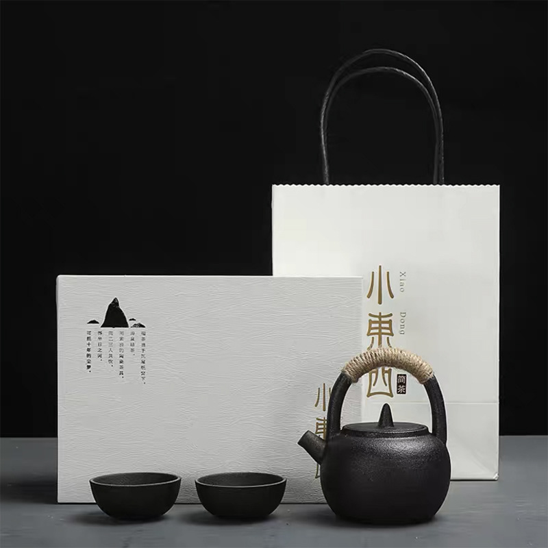 Juego de té japonés con bandeja de té Kung Fu, un juego completo de utensilios de té, regalo, tetera de cerámica, taza de té, impresión al por mayor, LOGOTIPO