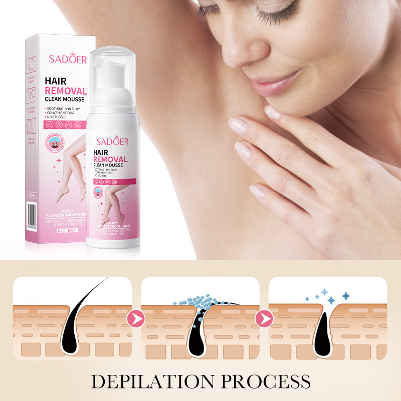 (Cross-border trading), (Wholesale), mousse, silky hair removal cream, English 4
