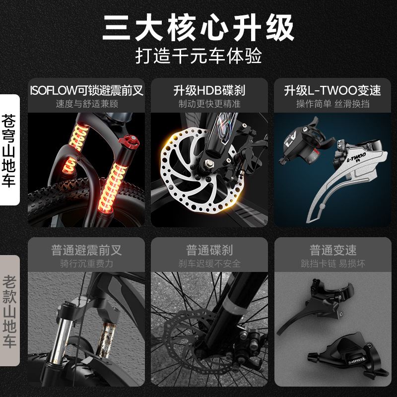 Permanent Mountain Bike Adult Men's Variable Speed Bicycle Student Youth Riding Women's Off-Road Road Racing