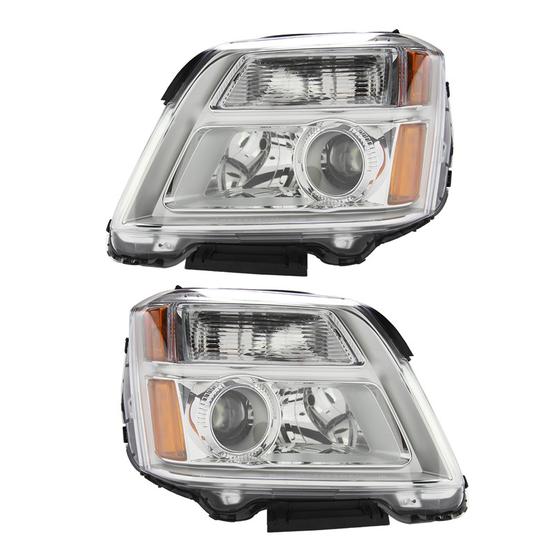 Aplicable a GMC 2010 - 2015 Terrain American Headlight semieconjunto de halógeno original chapado