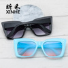 Fashionable sunglasses suitable for men and women, marine retro glasses, European style, cat's eye